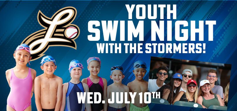 Youth Swim Night with the Stormers July 10th